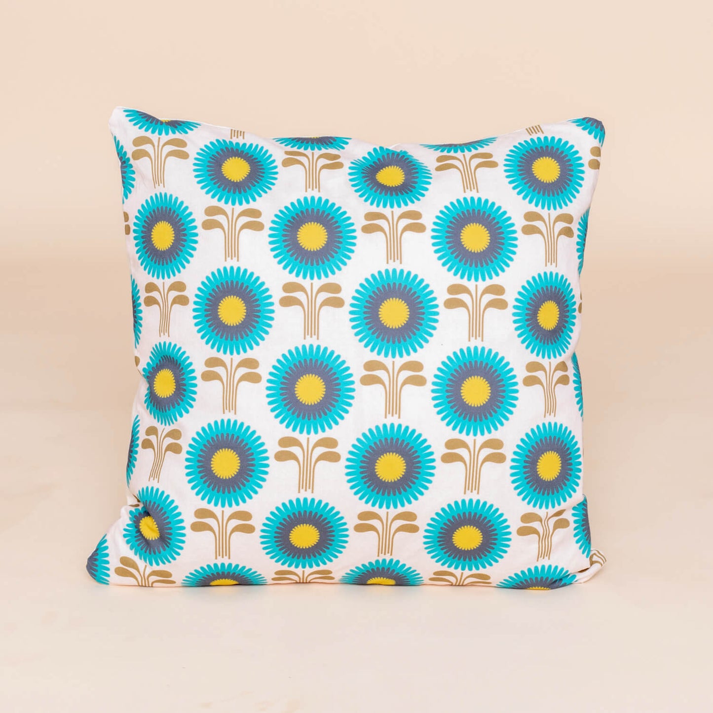 Kate Rhees Retro Zinnias 18x18” Cushion Cover