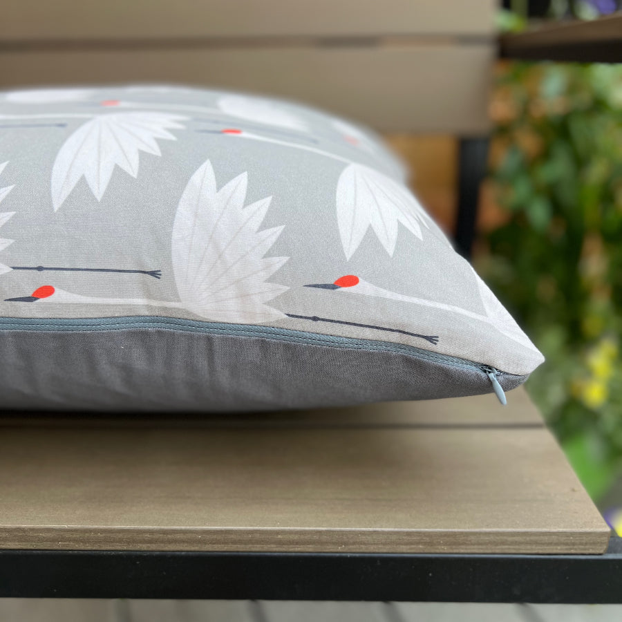 Sandhill Cranes (Sandy Grey) Cushion Covers